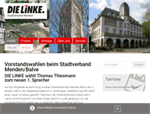 Tablet Screenshot of lcmssvmenden.linkes-cms.de